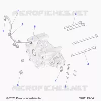 TRASMISSIONE, GEARCASE, REAR, MOUNTING