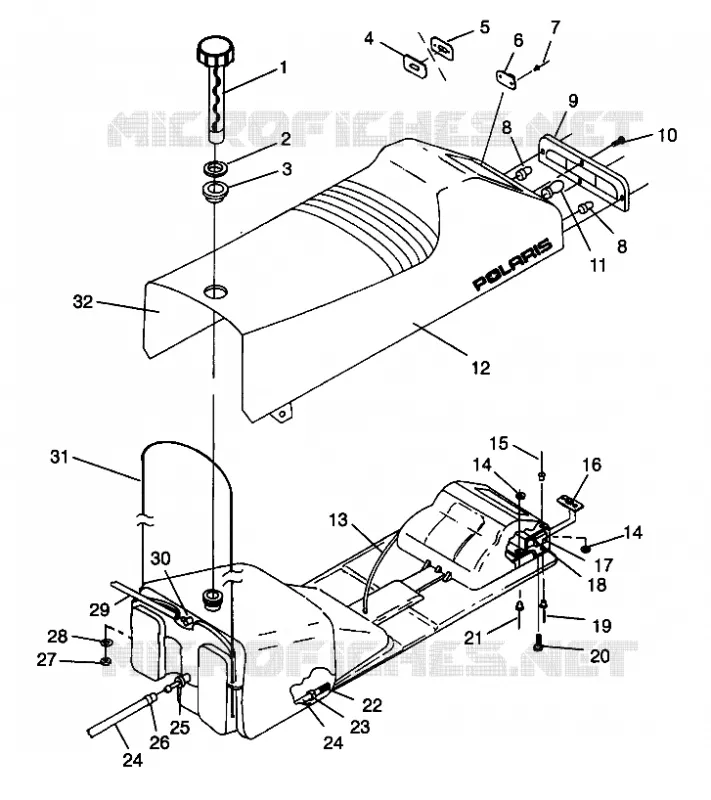 SEDILE   SERBATOIO DI GAS ULTRA SP 0960678 and EUROPEAN ULTRA SP E960678 (4937083708A007)