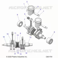 ENGINE, PISTON AND ALBERO MOTORE