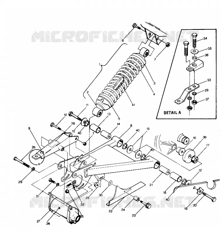 SWING ARM WELDMENT   AMMORTIZZATORE POSTERIORE ASSEMBLY (4913511351021A)