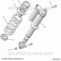 SUSPENSION, REAR SHOCK MONTAGGIO