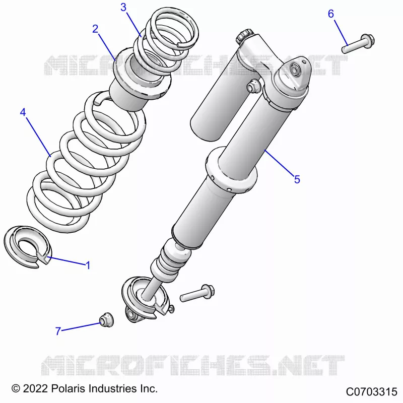 SUSPENSION, REAR SHOCK MONTAGGIO