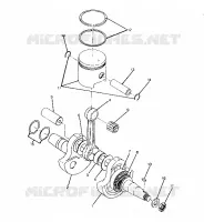 ALBERO MOTORE AND PISTONEE 250 4X4