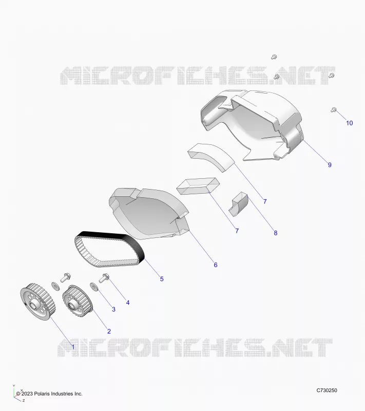 ELETTRICO, MOTOR-EV, BELT, COVER AND SPROCKETS