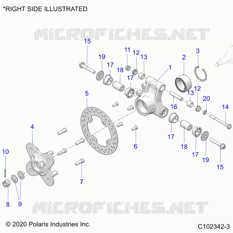 SOSPENSIONE POSTERIORE HUB, CARRIER AND BRAKE DISC
