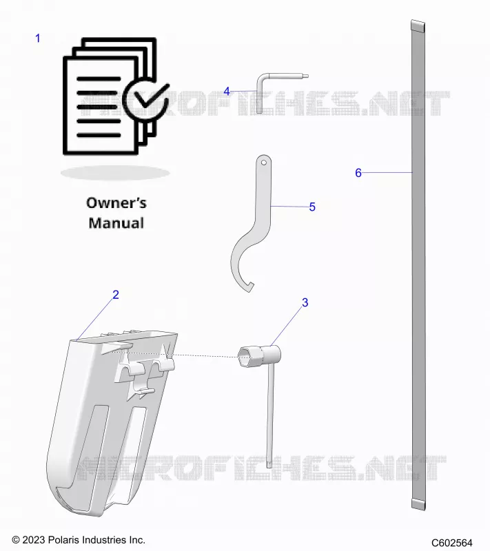 REFERENCES, MANUALE DEL PROPRIETARIO, BELT HOLDER, TOOLS