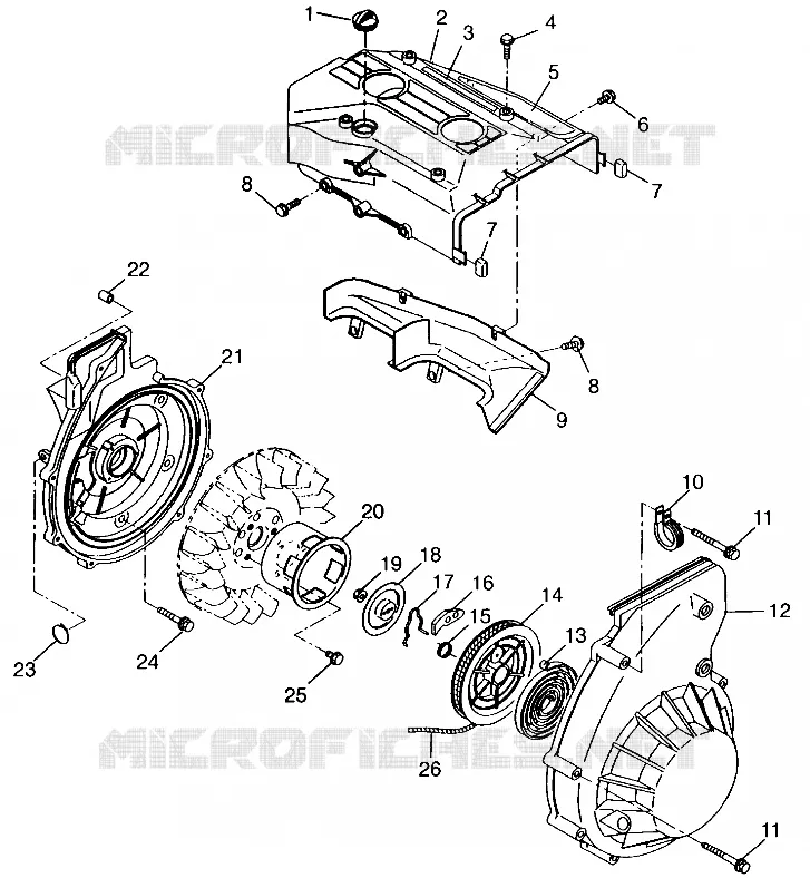 VENTILATORE HOUSING   AUTOAVVOLGENTE