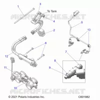 SISTEMA DI ALIMENTAZIONE CARBURANTE, RAIL, LINES AND THROTTLE BODY