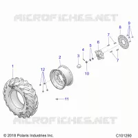 RUOTE, FRONT TIRE AND BRAKE DISC