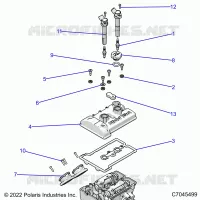 ENGINE, THROTTLE BODY AND VALVOLA COPERTURA