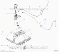 SISTEMA DI ALIMENTAZIONE CARBURANTE, FUEL TANK ASM.