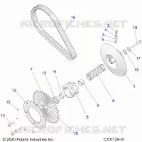 TRASMISSIONE, SECONDARY CLUTCH/BELT