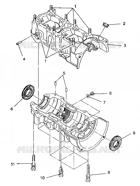 CARTER ASSEMBLY 440 / 0930760 and 440 SKS / 0930560 (4922932293028A)