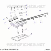 ENGINE, THROTTLE BODY AND VALVOLA COPERTURA