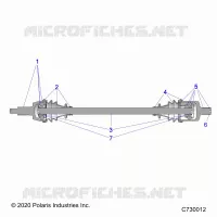 TRASMISSIONE, FRONT HALF SHAFT
