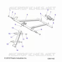SUSPENSION, ANTERIORE COPPIA ARM