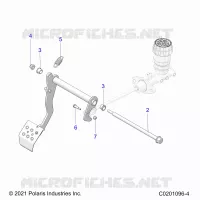BRAKES, PEDAL AND CILINDRO PRINCIPALE MOUNTING