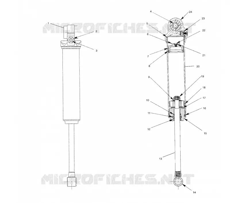 SHOCK (REAR TRACK)(GAS)
