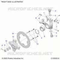SOSPENSIONI ANTERIORI HUB, KNUCKLE AND BRAKE DISC