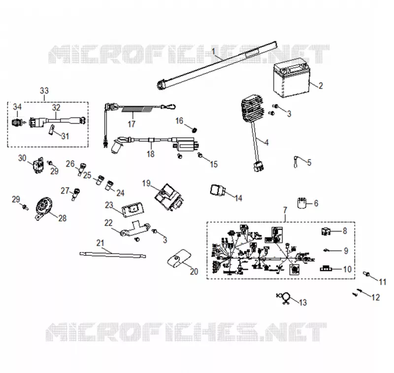 INTERRUTTORI, HARNESS and INDICATORS