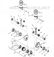 PISTONEEE   ALBERO MOTORE  TRAIL 0952761, TRAIL DELUXE 0952262,   AND EUROPEAN (4928862886C014)