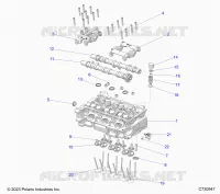 ENGINE, TESTA CILINDRO AND VALVES