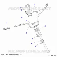 TIMONE, HANDLEBAR AND CLAMPS