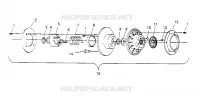 FRIZIONE DRIVEN ASSEMBLY XLT 0950756, XLT SKS 0950556,  XLT SKS EURO E950556 (4928842884C004)