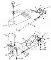 MONTAGGIO SEDILE   SERBATOIO XLT 0940767, XLT SP 0940667   XLT SKS 0940567 (4925022502003A)