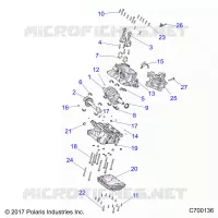 ENGINE, CRANKCASE AND ALBERO MOTORE