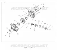 TRASMISSIONE, POSTERIORE SCATOLA DEGLI INGRANAGGI INTERNALS