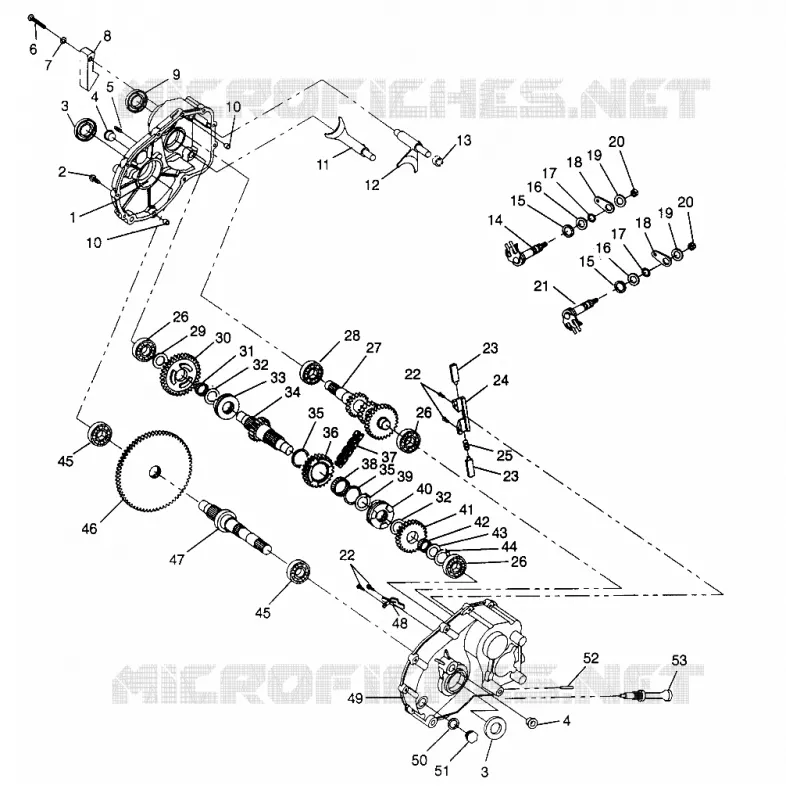 SCATOLA DEGLI INGRANAGGI 6X6 400L