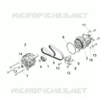 ENGINE, ALTERNATORE AND COMPRESSOR