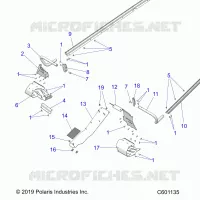 CHASSIS, PROTEZIONE FRIZIONE, FOOTRESTS, TUNNEL GRIPS