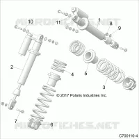SUSPENSION, SHOCK ANTERIORE MOUNTING