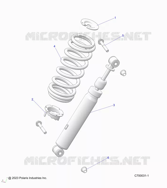 SUSPENSION, SHOCK ANTERIORE MOUNTING