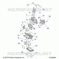 ENGINE, CRANKCASE AND ALBERO MOTORE