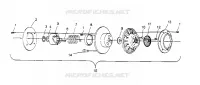 FRIZIONE DRIVEN ASSEMBLY  500 EFI 0952774, EFI SKS 0952574,   EFI SKS PT 0952 (4929052905C004)