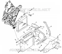PARAURTI ANTERIORE   SCUDI Sport 400L W97BA38C and Trail Blazer W97BA25C (4940124012A007)