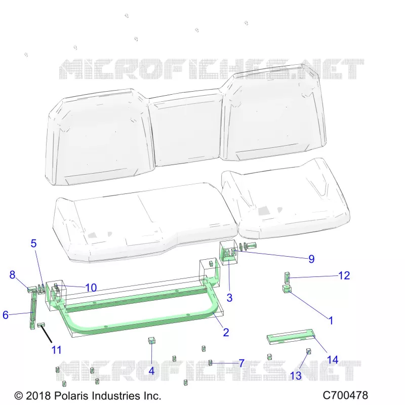 SEDE ASM. REAR FRAME