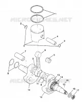 ALBERO MOTORE AND PISTONEE 6X6 250 W938727 (4924092409043A)