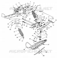 SOSPENSIONI ANTERIORI and SCIARE XLT TOURING 0963357 and EUROPEAN XLT TOURING E9633 (4931923192B002)