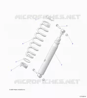 SUSPENSION, REAR SHOCK MONTAGGIO