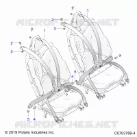 SEDE BELT MOUNTING, REAR