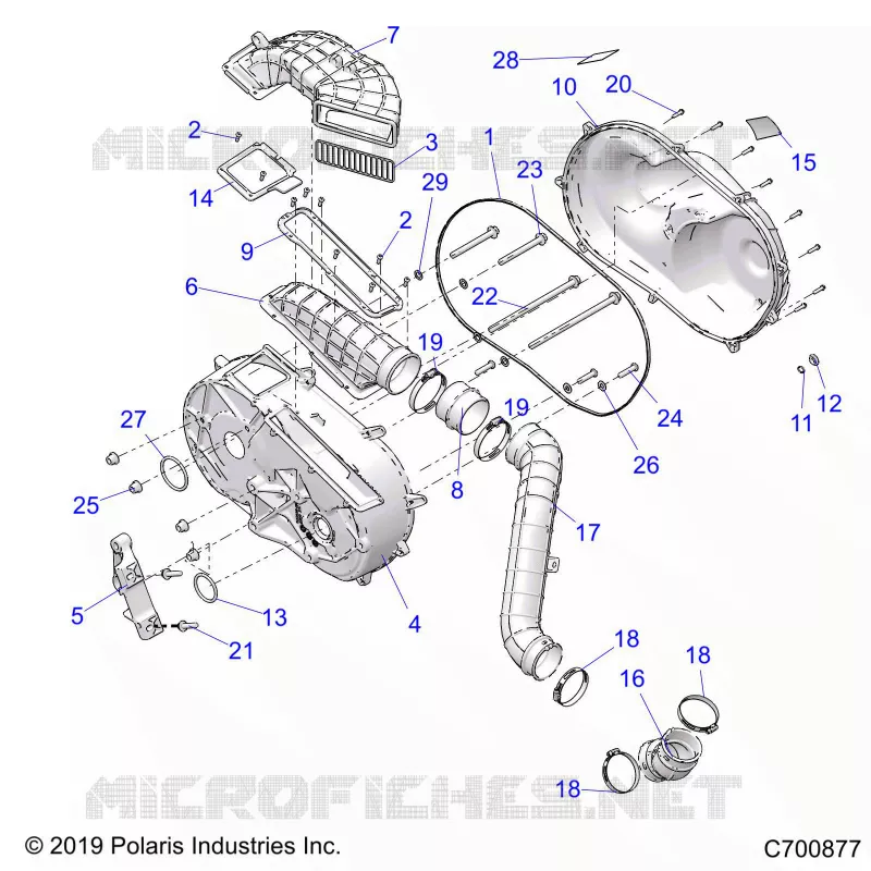 TRASMISSIONE, CLUTCH COVER AND DUCTING