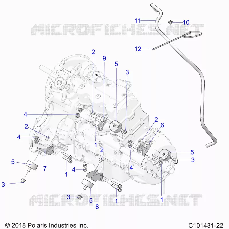 ENGINE, MOUNTING AND TRASMISSIONE MOUNTING