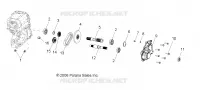 TRASMISSIONE, PRINCIPALE SCATOLA INGRANAGGI OUTPUT SHAFT