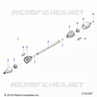 DRIVE TRAIN, ALBERO DI TRASMISSIONE, FRONT