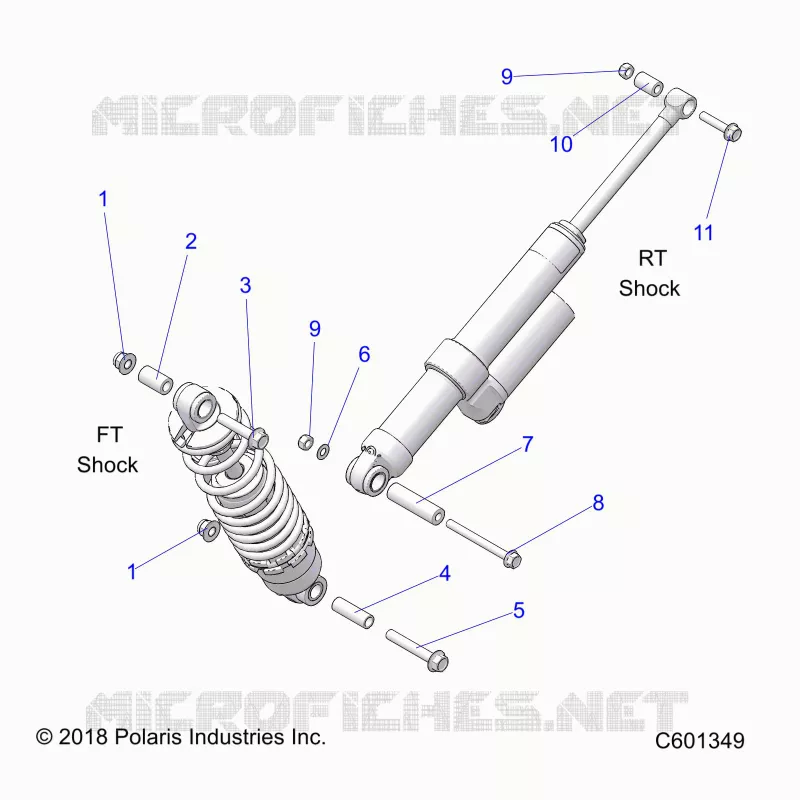 SUSPENSION, SHOCK MONTAGGIO, REAR SUSP.