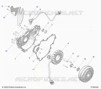 ENGINE, STATOR AND FLYRUOTA